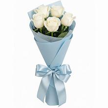 Букет 5 Белых роз Проуд #REPLACE_PRED# Белозерске