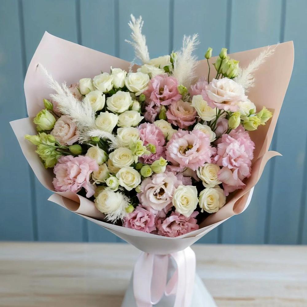 Букет цветов из: Альстромерии и Розы в Белозерске