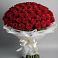Букет 101 Красная роза Блэк Мэджик в Белозерске