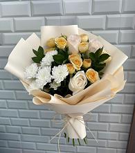 Букет цветов из:  Розы и Хризантемы в Белозерске