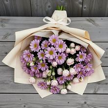 Букет цветов из:  Розы и Хризантемы в Белозерске