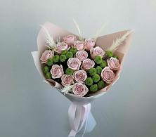 Букет цветов из:  Розы и Хризантемы #REPLACE_PRED# Белозерске