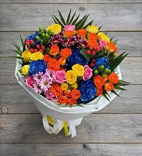Букет цветов из:  Розы и Хризантемы в Белозерске