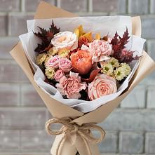 Букет цветов из:  Гвоздики, Хризантемы и Розы #REPLACE_PRED# Белозерске