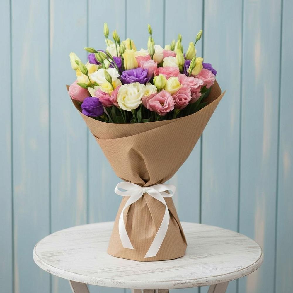 Букет цветов из: Лизиантусы в Белозерске