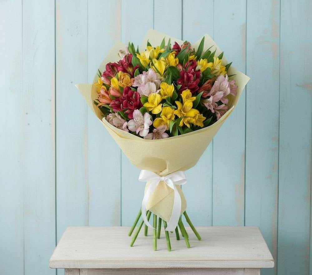 Букет цветов из: Альстромерии в Белозерске