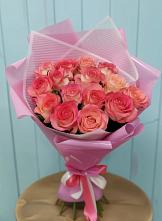 Букет 15 Розовых роз Равель в Белозерске