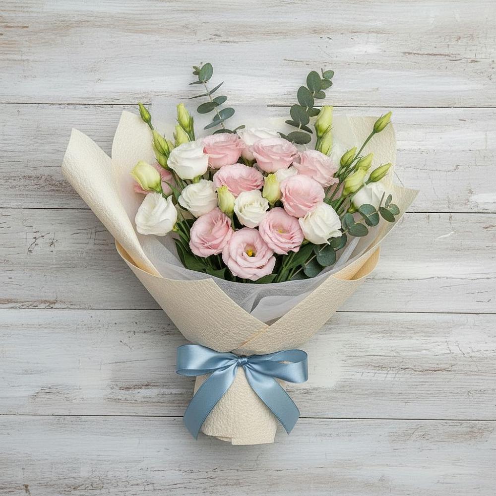 Букет цветов из: Лизиантусы в Белозерске